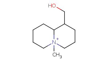 C[N+]12CCCCC1C(CCC2)CO 