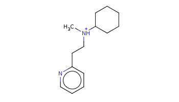 C[NH+](CCc1ccccn1)C2CCCCC2 