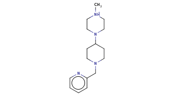 C[NH+]1CCN(CC1)C2CCN(CC2)Cc3ccccn3 