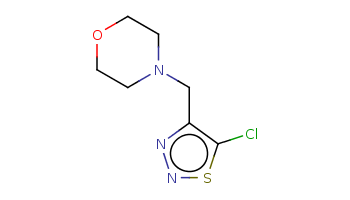 C1COCCN1Cc2c(snn2)Cl 