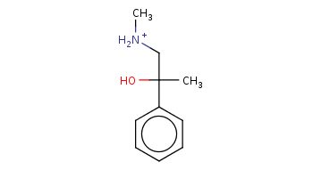 CC(C[NH2+]C)(c1ccccc1)O 