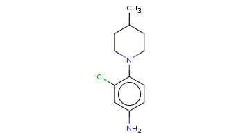 CC1CCN(CC1)c2ccc(cc2Cl)N 