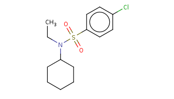 CCN(C1CCCCC1)S(=O)(=O)c2ccc(cc2)Cl 