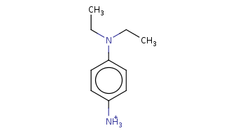 CCN(CC)c1ccc(cc1)[NH3+] 