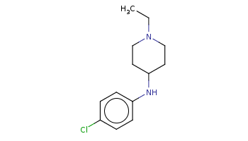 CCN1CCC(CC1)Nc2ccc(cc2)Cl 