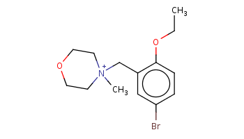 CCOc1ccc(cc1C[N+]2(CCOCC2)C)Br 