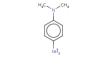 CN(C)c1ccc(cc1)[NH3+] 