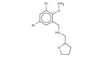 COc1c(cc(cc1Br)Br)CNCC2CCCO2 