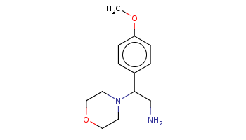 COc1ccc(cc1)C(CN)N2CCOCC2 