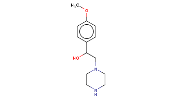 COc1ccc(cc1)C(CN2CCNCC2)O 