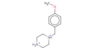 COc1ccc(cc1)C[NH+]2CC[NH2+]CC2 