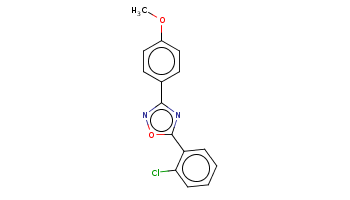 COc1ccc(cc1)c2nc(on2)c3ccccc3Cl 
