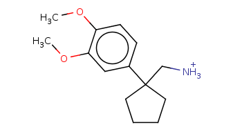 COc1ccc(cc1OC)C2(CCCC2)C[NH3+] 
