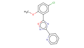 COc1ccc(cc1c2nc(no2)c3ccccn3)Cl 