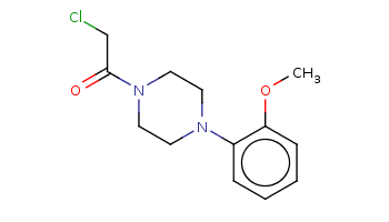COc1ccccc1N2CCN(CC2)C(=O)CCl 