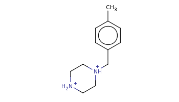 Cc1ccc(cc1)C[NH+]2CC[NH2+]CC2 