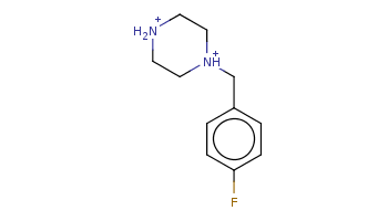 c1cc(ccc1C[NH+]2CC[NH2+]CC2)F 