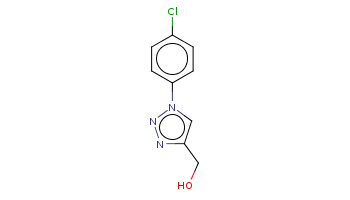 c1cc(ccc1n2cc(nn2)CO)Cl 