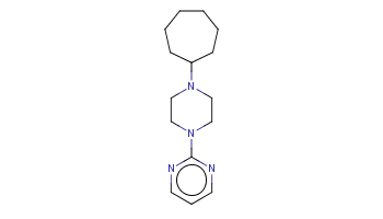 c1cnc(nc1)N2CCN(CC2)C3CCCCCC3 
