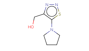 C1CCN(C1)c2c(nns2)CO 