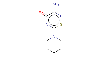 C1CCN(CC1)c2nc(=O)c(ns2)N 