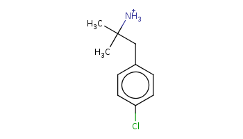CC(C)(Cc1ccc(cc1)Cl)[NH3+] 