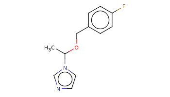 CC(n1ccnc1)OCc2ccc(cc2)F 