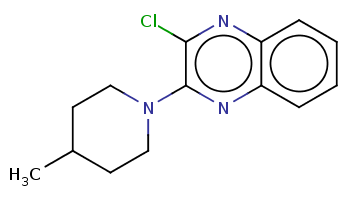 CC1CCN(CC1)c2c(nc3ccccc3n2)Cl 