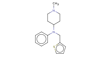 CN1CCC(CC1)N(Cc2cccs2)c3ccccc3 