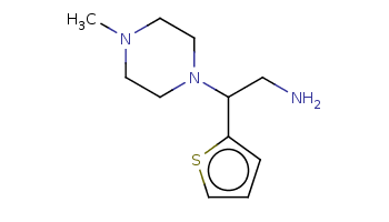 CN1CCN(CC1)C(CN)c2cccs2 