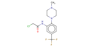 CN1CCN(CC1)c2ccc(cc2NC(=O)CCl)C(F)(F)F 