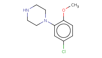 COc1ccc(cc1N2CCNCC2)Cl 
