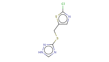 c1c(sc(n1)Cl)CSc2nc[nH]n2 
