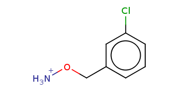 c1cc(cc(c1)Cl)CO[NH3+] 