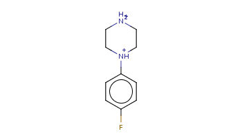 c1cc(ccc1[NH+]2CC[NH2+]CC2)F 