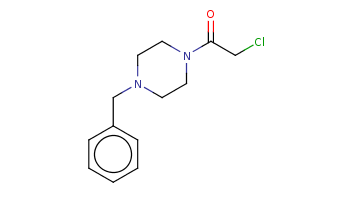c1ccc(cc1)CN2CCN(CC2)C(=O)CCl 